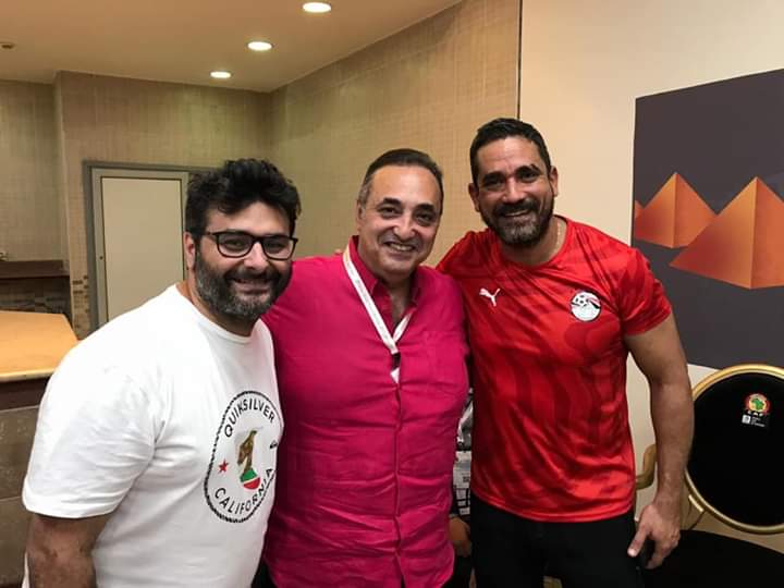 بالصور.. أمير كرارة ومنصور عامر ووليد منصور يشاهدون منتخب مصر ضد زيمبابوي بستاد القاهرة