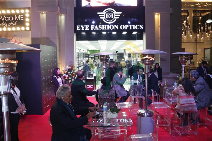 بالصور.. نجوم الفن والرياضة بحفل "eye fashion optics"‏