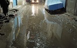 رفع تراكم مياة نتيجة كسر بماسورة مياه بشارع طيبه من شارع رمسيس العمرانية الشرقية