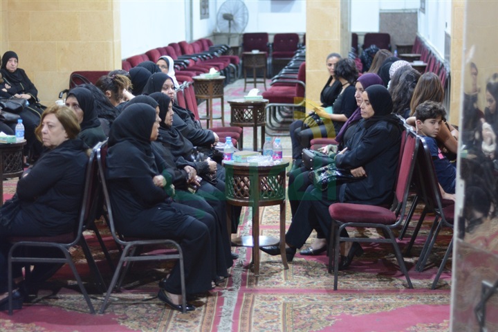 بالصور..عزاء داليا التونى بمسجد الحامدية الشاذلية 