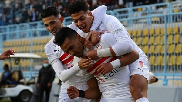 احتفال لاعبو الزمالك